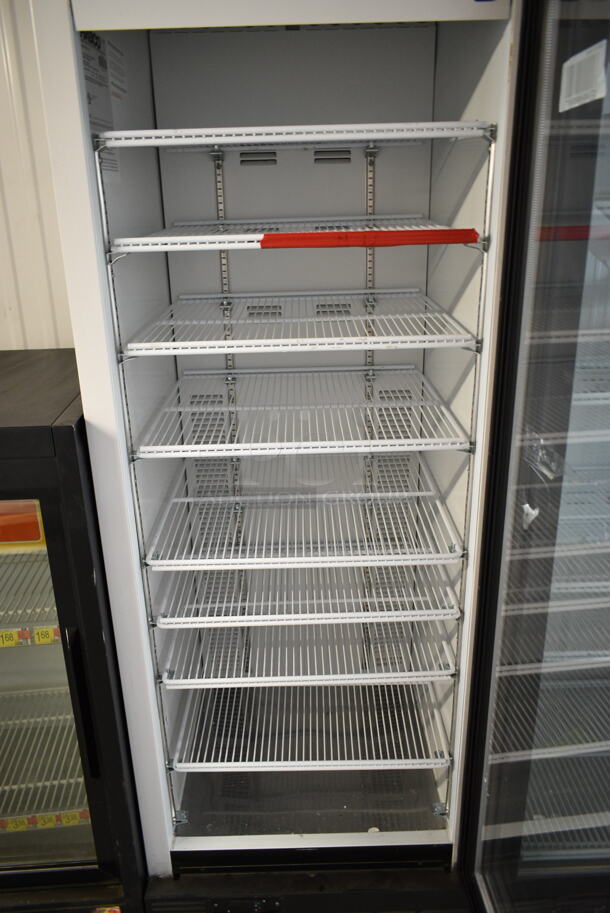 2019 Habco SE18 Metal Commercial Single Door Reach In Cooler Merchandiser w/ Poly Coated Racks. 115 Volts, 1 Phase. Tested and Working! - Image 2 of 3