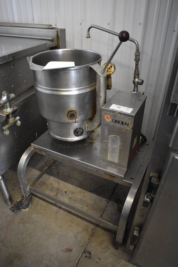 Groen Stainless Steel Commercial Floor Style Tilting Steam Kettle. 208 Volts, 1 Phase. 28x30x46 - Image 2 of 8