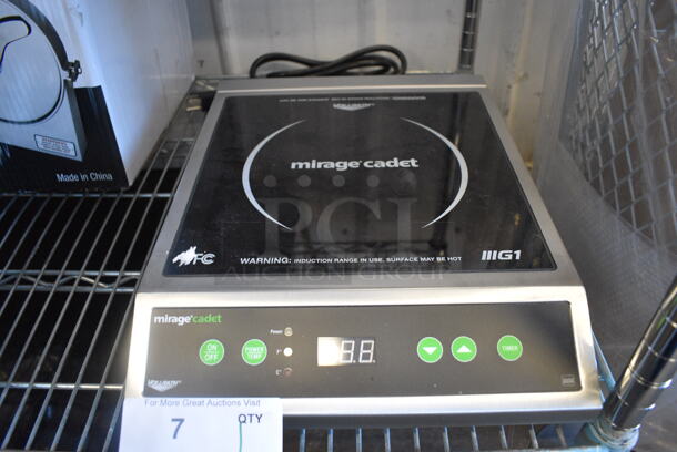 BRAND NEW! 2022 Vollrath Mirage Cadet 59300 Stainless Steel Commercial Countertop Electric Powered Single Burner Induction Range. 120 Volts, 1 Phase. 12x18x4. Tested and Working!