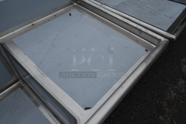 BRAND NEW SCRATCH AND DENT! Regency 600S32424224 Stainless Steel Commercial 3 Bay Sink w/ Dual Drain Boards and Legs. Bays 24x24. Drain Boards 26x22.5 - Image 5 of 6