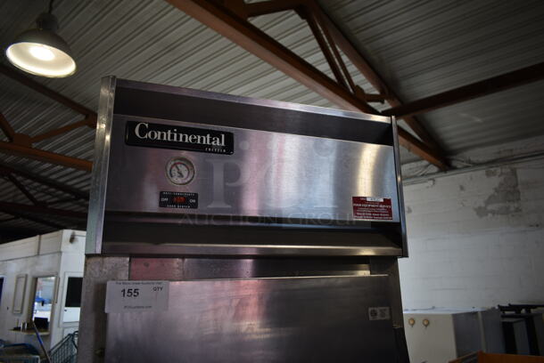 2016 Continental 1F Stainless Steel Commercial Single Door Reach In Freezer on Commercial Casters. 115 Volts, 1 Phase. Tested and Working! - Image 3 of 8