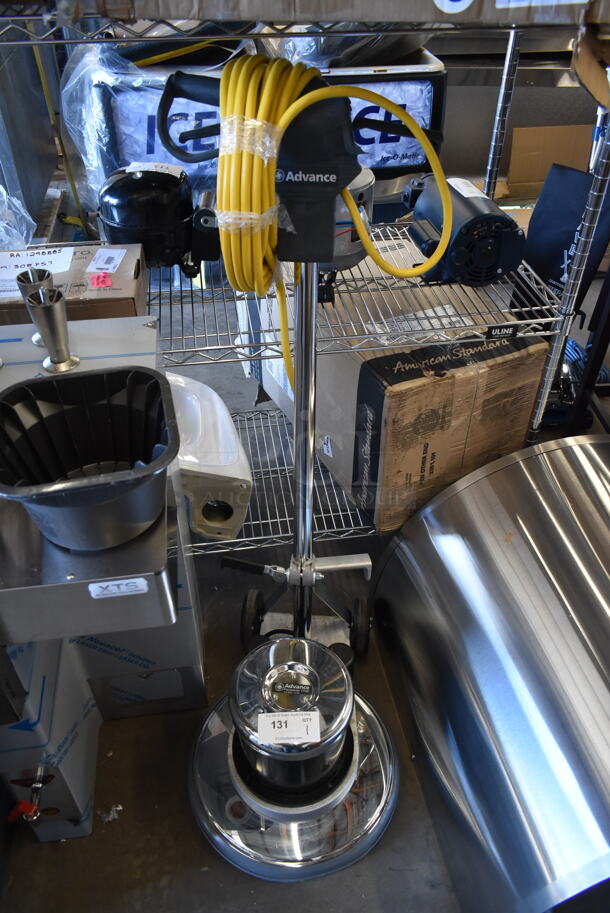 BRAND NEW SCRATCH AND DENT! Advance PACESETTER 17HD  01330A 17" Heavy-Duty Single Speed Rotary Floor Cleaning Machine. 120 Volts, 1 Phase. Cannot Test Due To Broken Handle - Image 2 of 6