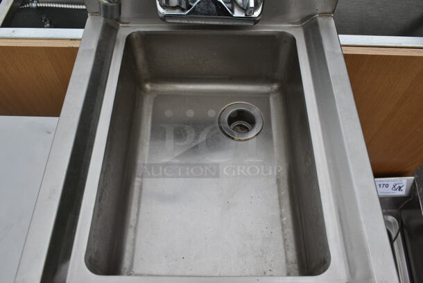 Regency 600B11014 Stainless Steel Commercial Single Bay Sink w/ Faucet and Handles. - Image 4 of 8