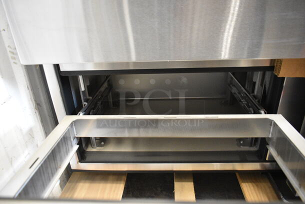 BRAND NEW! 2020 True TSSU-48-12D-2-HC  Stainless Steel Commercial Sandwich Salad Prep Table Bain Marie on Commercial Casters. 115 Volts, 1 Phase. Tested and Working! - Image 6 of 12