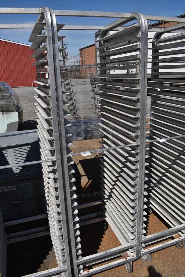 Metal Commercial Pan Transport Rack on Commercial Casters. 20.5x26x74 - Image 2 of 3
