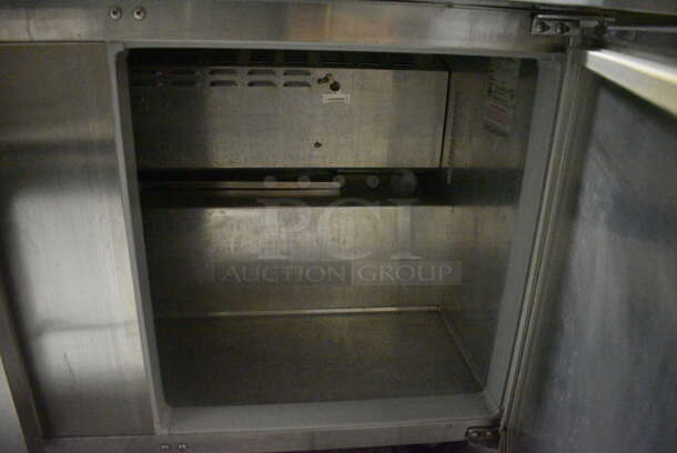 Continental SW60-24M Stainless Steel Commercial Sandwich Salad Prep Table Bain Marie Mega Top on Commercial Casters. 115 Volts, 1 Phase. 60x34.5x42.5. Item Was in Working Condition on Last Day of Business. (kitchen) - Image 6 of 9
