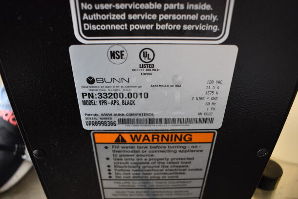 BRAND NEW! 2022 Bunn VPR-APS Stainless Steel Commercial Countertop Coffee Machine w/ Poly Brew Basket and Pitcher. 120 Volts, 1 Phase. 16x8x27. Tested and Working! - Image 5 of 5