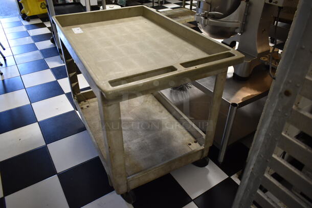 Gray Poly 2 Tier Cart on Commercial Casters. (kitchen) - Image 5 of 6