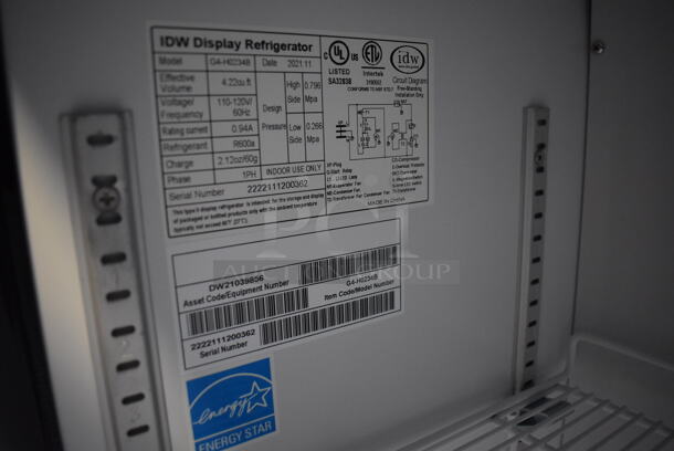 BRAND NEW! 2021 IDW G4-H0234B ENERGY STAR Metal Commercial Mini Cooler Merchandiser w/ Poly Coated Racks. 110-120 Volts, 1 Phase. 18x20x41. Tested and Working! - Image 5 of 6