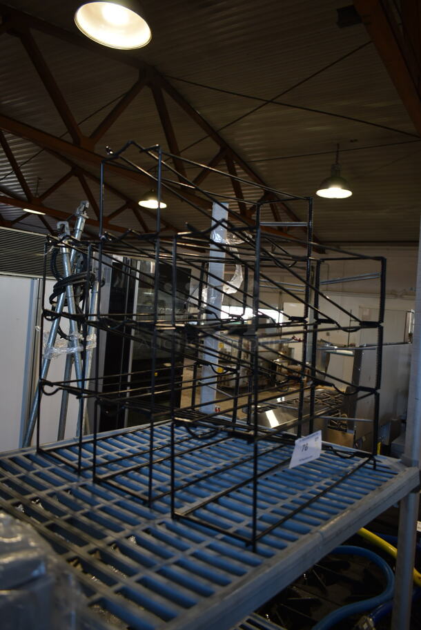 3 Black Metal Countertop Lid Racks. 3 Times Your Bid! - Image 2 of 2