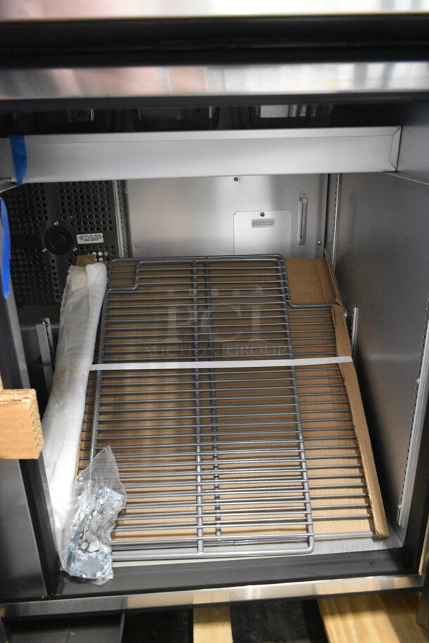 BRAND NEW! 2020 True TSSU-48-12D-2-HC  Stainless Steel Commercial Sandwich Salad Prep Table Bain Marie on Commercial Casters. 115 Volts, 1 Phase. Tested and Working! - Image 8 of 12