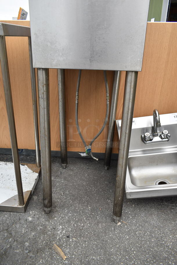 Regency 600B11014 Stainless Steel Commercial Single Bay Sink w/ Faucet and Handles. - Image 7 of 8