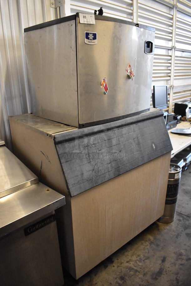 Manitowoc IY1474C-161 Stainless Steel Commercial Ice Machine Head on Manitowoc Commercial Ice Bin. 115 Volts, 1 Phase. 42x32x72 - Image 2 of 8