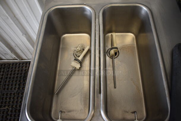 Stoelting Model SF144-38I Stainless Steel Commercial Countertop Air Cooled 2 Flavor w/ Twist Soft Serve Ice Cream Machine. 208-230 Volts, 1 Phase. 22x31x33 - Image 6 of 7