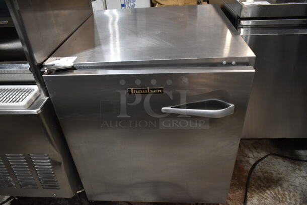 Traulsen UHT27-L Stainless Steel Commercial Single Door Undercounter Cooler on Commercial Casters. 115 Volts, 1 Phase. Tested and Working!