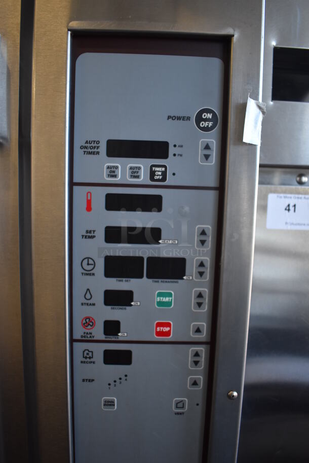 Hobart HO300E Stainless Steel Commercial Floor Style Electric Powered Mini Rotating Rack Oven on HPC800 2 Door Proofer w/ Commercial Casters. 208 Volts, 3 Phase. 48x38x82 - Image 4 of 8