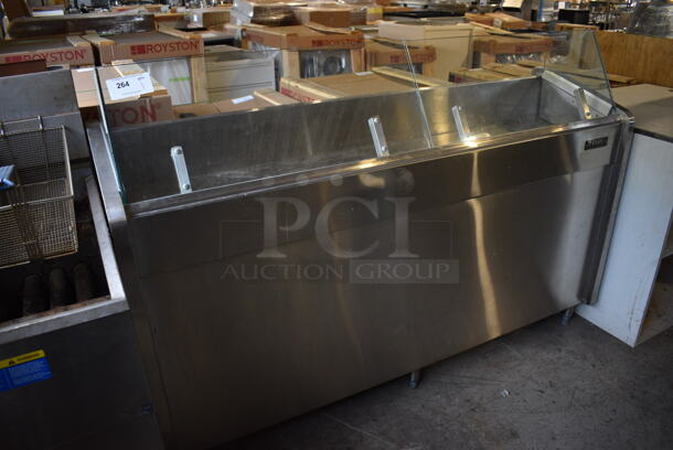 Stark Stainless Steel Commercial Prep Station w/ Sneeze Guard. 72x20x49