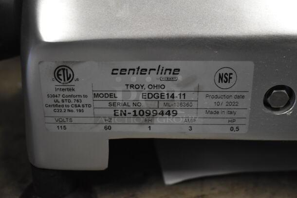 BRAND NEW SCRATCH AND DENT! 2022 Hobart EDGE14-11 Stainless Steel Commercial Countertop Meat Slicer w/ Blade Sharpener. 115 Volts, 1 Phase. Tested and Working! - Image 8 of 11
