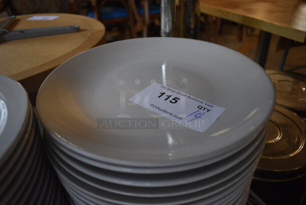 14 White Ceramic Plates. 10.75x10.75x1. 14 Times Your Bid! - Image 2 of 2