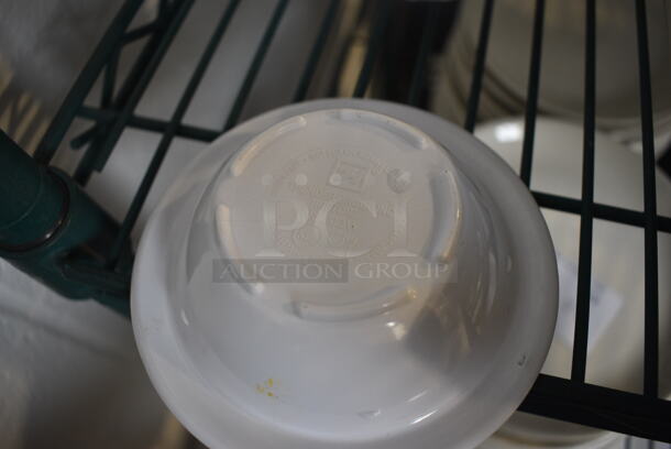ALL ONE MONEY! Lot of 9 White Poly Bowls. 5x5x1.5 - Image 3 of 3
