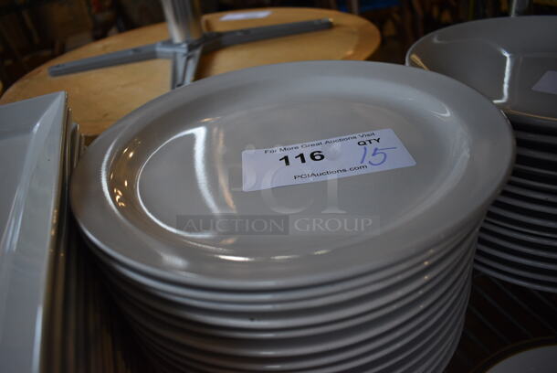 15 White Ceramic Plates. 10.5x10.5x1. 15 Times Your Bid! - Image 2 of 2