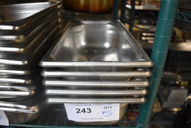 5 Stainless Steel 1/3 Size Drop In Bins. 1/3x4. 5 Times Your Bid!