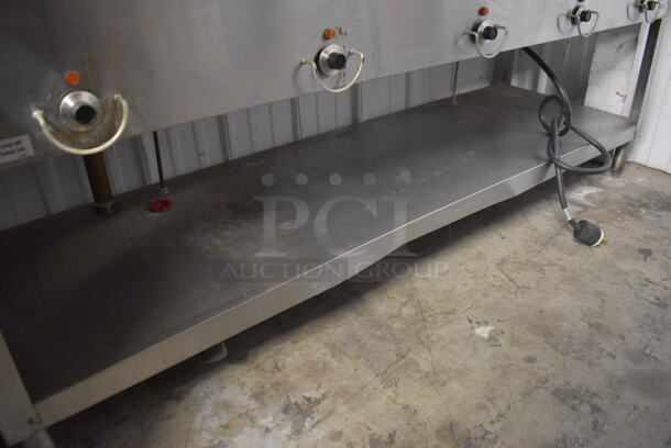 Duke E305 M Stainless Steel Commercial Electric Powered 5 Bay Steam Table w/ Cutting Board and Under Shelf. 208 Volts, 1 Phase. 72x29.5x33 - Image 3 of 5
