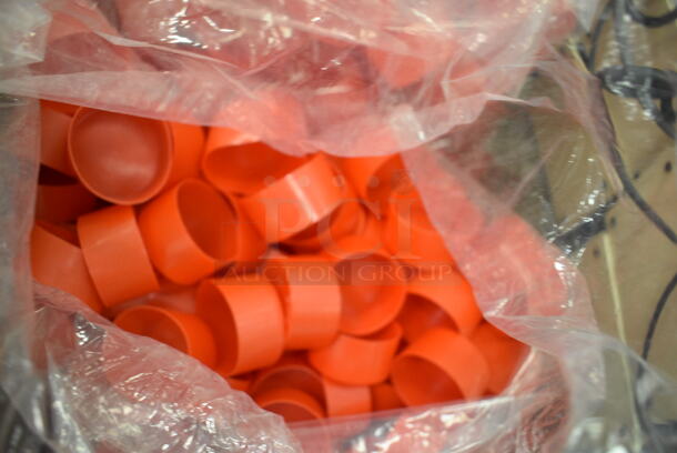 ALL ONE MONEY! Lot of Coiled Plastic Tubing and Red Circular Caps (Main Building) - Image 4 of 4