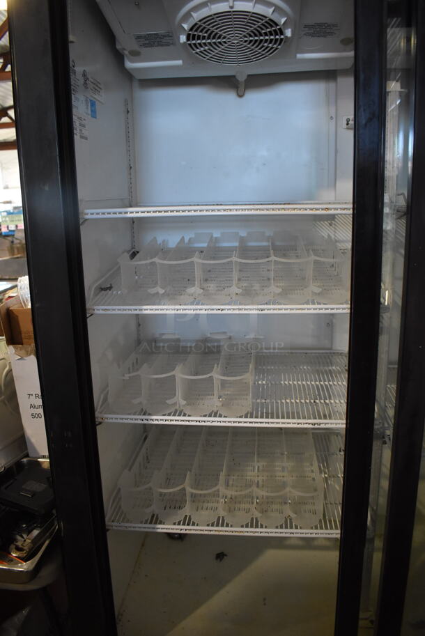 Imbera VRD43 ENERGY STAR Metal Commercial 2 Door Reach In Cooler Merchandiser w/ Poly Coated Racks. 115 Volts, 1 Phase. 55x29x79. Tested and Working! - Image 5 of 8