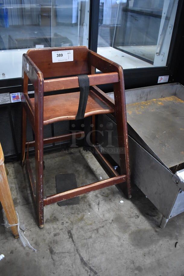 Wooden High Chair. 19x20x29 - Image 3 of 4