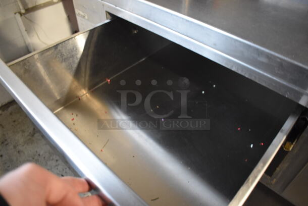 Baxter SP170R-M72 Stainless Steel Commercial Floor Style Steam Table w/ 2 Drawers, Under Shelf and Over Shelf on Commercial Casters. 120/208 Volts, 1 Phase. 72x31x55 - Image 6 of 9