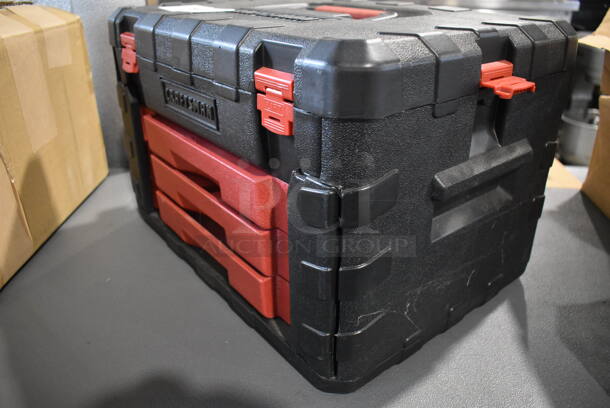 Craftsman Black and Red Poly Tool Box w/ Contents.  - Image 3 of 6
