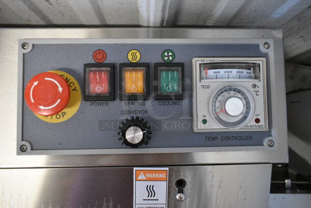 2021 Stainless Steel Commercial Countertop Conveyor Sealer. Tested and Working! - Image 6 of 7