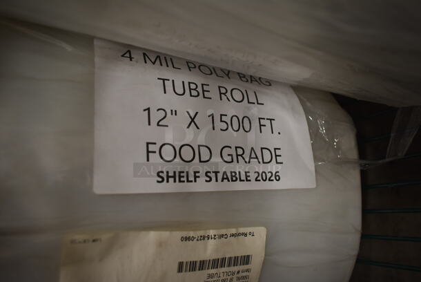 4 BRAND NEW Provident Packaging 4 Mil Poly Bag Tube Roll. 4 Times Your Bid! - Image 3 of 4