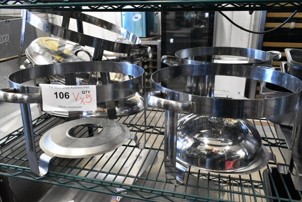 5 Round/Oval Metal Chafer Frame. 5 Times Your Bid!  - Image 1 of 6