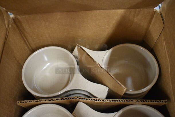 ALL ONE MONEY! Lot of 24 BRAND NEW IN BOX! Sandstone Poly Soup Bowls. 6.5x4x2