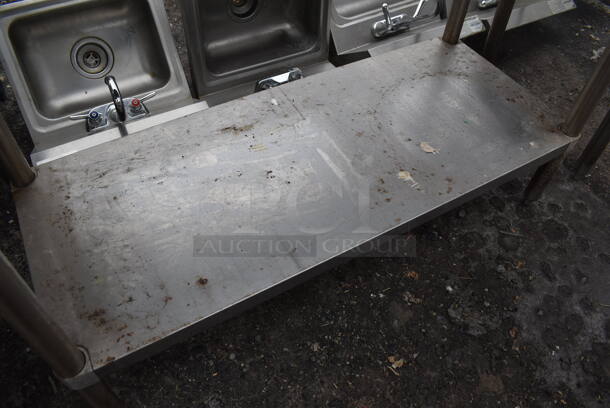 Stainless Steel Table w/ Under Shelf. 48x24x34 - Image 3 of 4