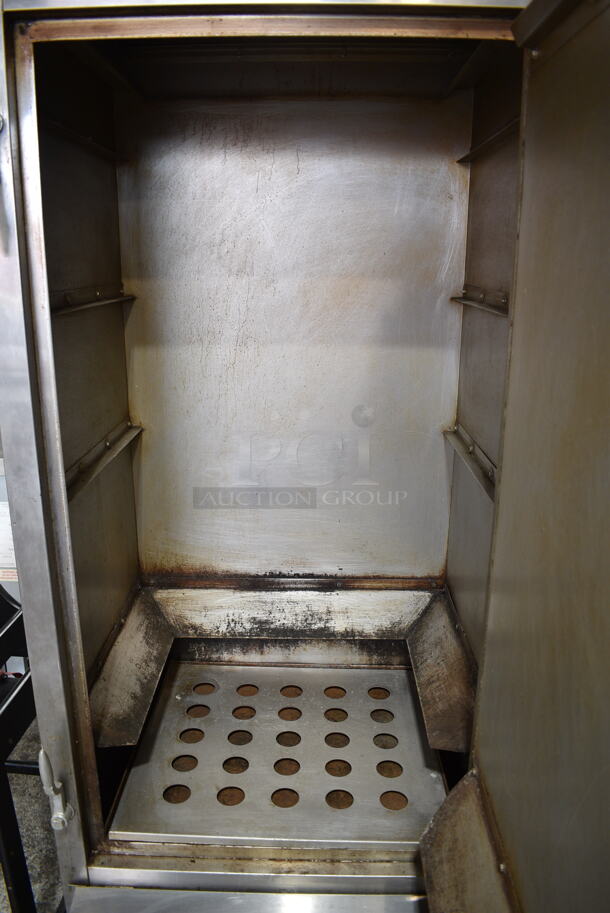 CWSH-36 Stainless Steel Commercial Natural Gas Powered Chinese Smoker.  - Image 3 of 4