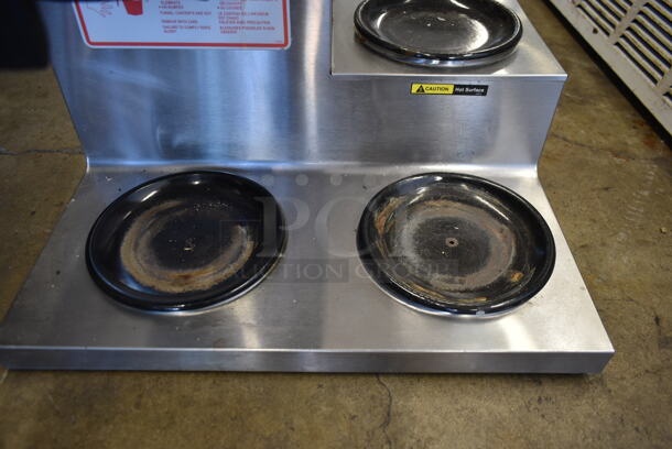 Bloomfield 8571 Stainless Steel Commercial Countertop 3 Burner Coffee Machine w/ Poly Brew Basket. 120 Volts, 1 Phase. - Image 4 of 9