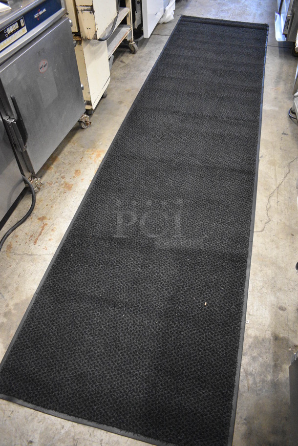 Black Floor Rug. 34.5x144 - Image 3 of 5