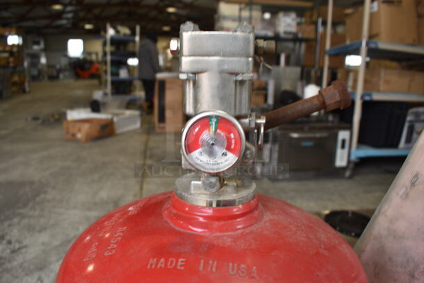 Kitchen Knight Model BFR-15 Wet Chemical Fire Suppression Tank. 10x10x36 - Image 2 of 4