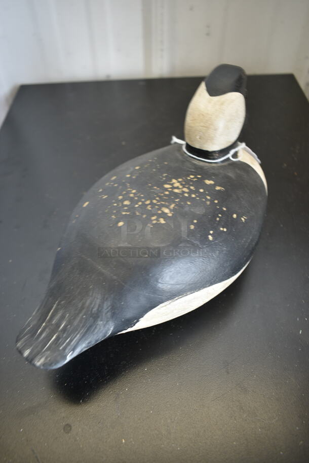 Wooden Bofflehead Duck Decoy by David O'Neil Ocracoke Island North Carolina 1997 - Image 5 of 7