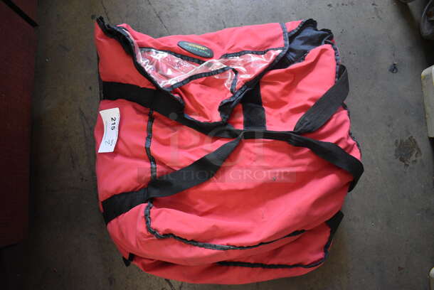 2 Red Insulated Pizza Food Delivery Bags. 20x20x7. 2 Times Your Bid!