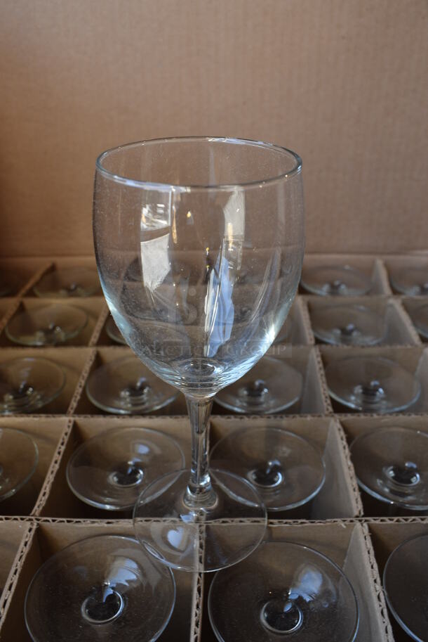 72 BRAND NEW IN BOX! Arcoroc Excalibur Goblet 10.5 oz Wine Glasses. 3x3x7. 72 Times Your Bid!