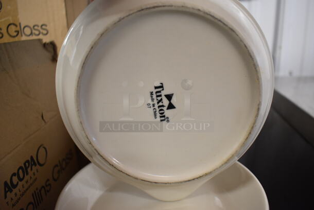 ALL ONE MONEY! Lot of 24 Various White Ceramic Plates; 13 Oval Plates and 11 Plates w/ Handles. Includes 8.5x7x1.5 - Image 3 of 4