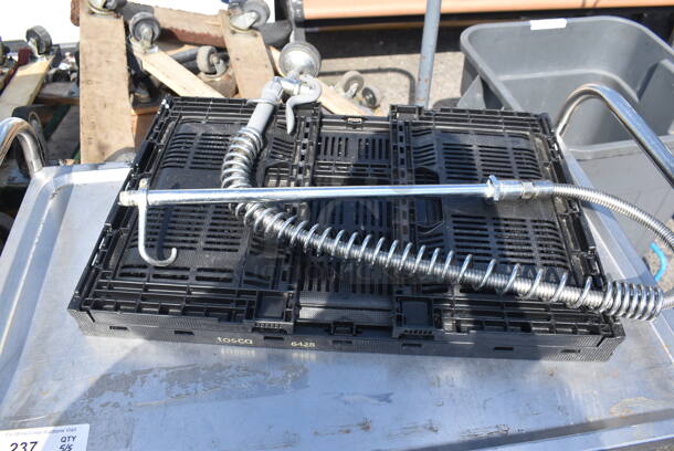 Metal 2 Tier Cart on Commercial Casters w/ Contents. - Image 4 of 5