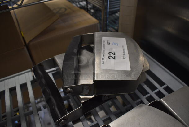 3 Nemco Model SMC100 Stainless Steel Rocking Salad Cutter Tosser. 6.5x1.5x6.5. 3 Times Your Bid! - Image 1 of 4