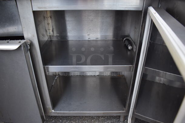 Stainless Steel Counter w/ Back Splash and 2 Doors. 87x29.5x40 - Image 3 of 6