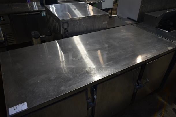 Stainless Steel Commercial 3 Door Undercounter Cooler. Tested and Powers On But Does Not Get Cold
 - Image 2 of 6