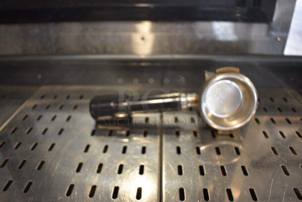 Brugnetti Model Meta Stainless Steel Commercial Countertop 2 Group Espresso Machine w/ 3 Portafilters and Steam Wands. 230 Volts. 27.5x21.5x19.5 - Image 2 of 7